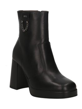 Bottines Nero Giardini Femme - Modèle 411262 - Cuir Noir - Neuf Avec Emballage
